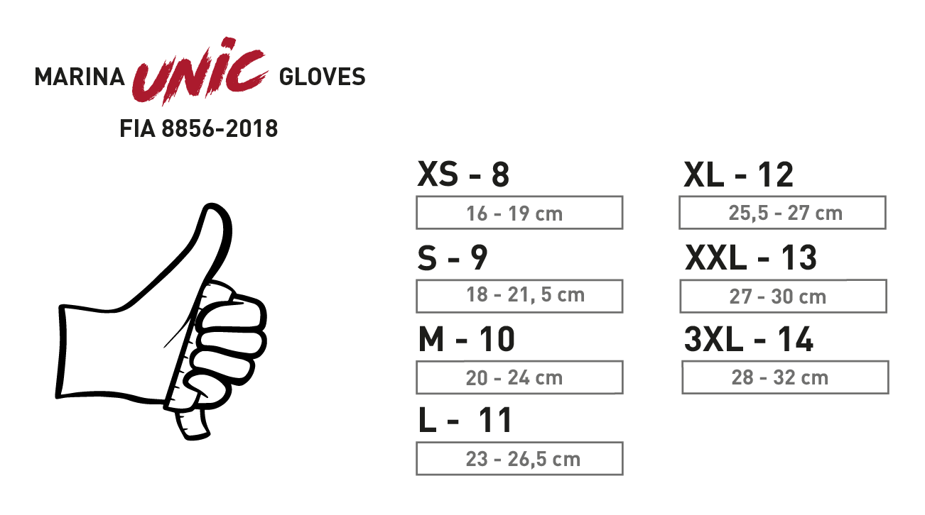 Marina Gloves Unic System - customizable!