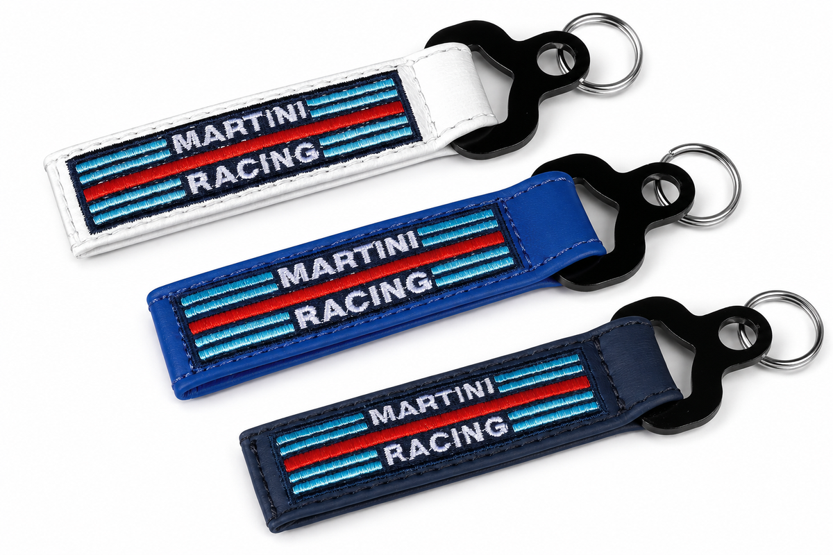Leder Schlüsselanhänger - Martini Racing