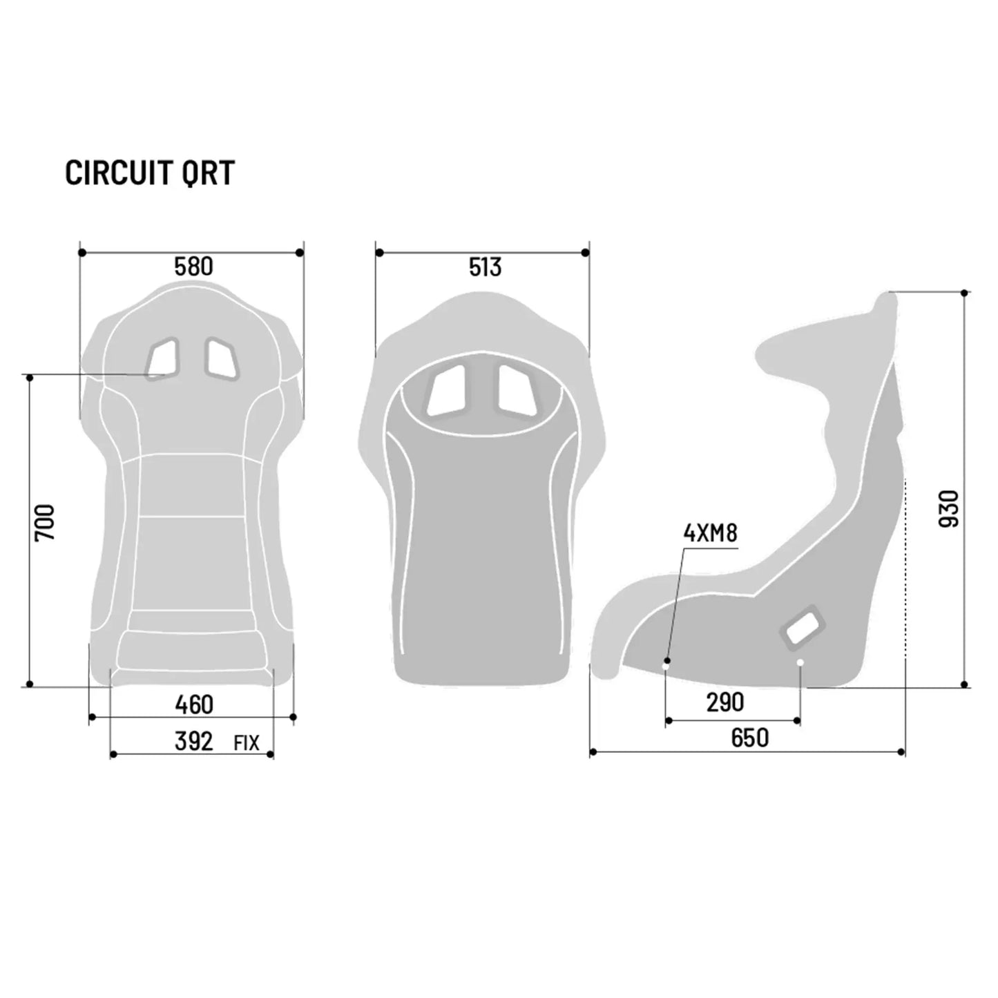Sparco Sitz Circuit QRT / Circuit II QRT
