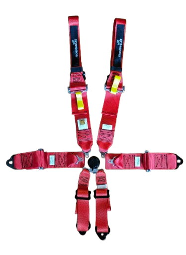 MCF 6 point harness steel HANS 2"/3"