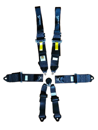 MCF 6 point harness steel HANS 2"/3"