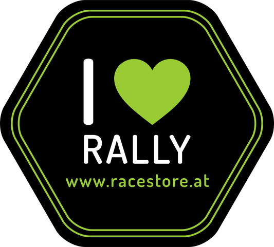 Sticker "I ♥ Rally"