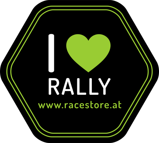 Aufkleber "I ♥ Rally"